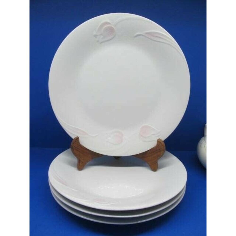 Gallery Collections Ranmaru Tulip Shadow 10.5" Dinner Plates Discontinued